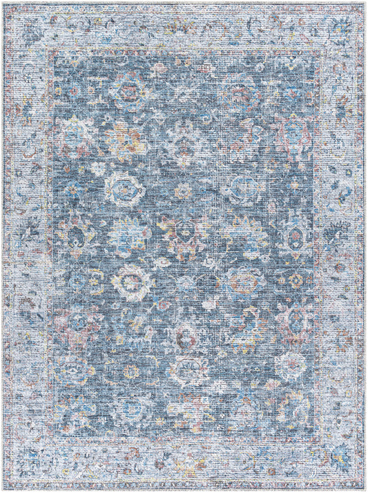 Surya Vinny Vny-2307 Black, Denim, Rust, Pale Blue, Grass Green, Dark Brown Area Rug