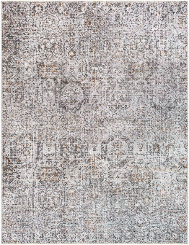 Surya Vinny Vny-2309 Light Gray, Black, Amber, Light Beige, Gray, White Rug.