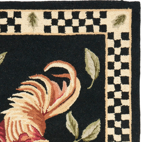 Safavieh Vintage Posters Vp320A Black/Ivory Rug.