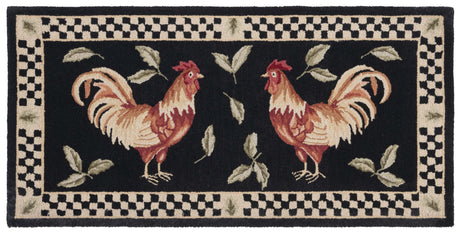Safavieh Vintage Posters Vp320A Black/Ivory Rug.