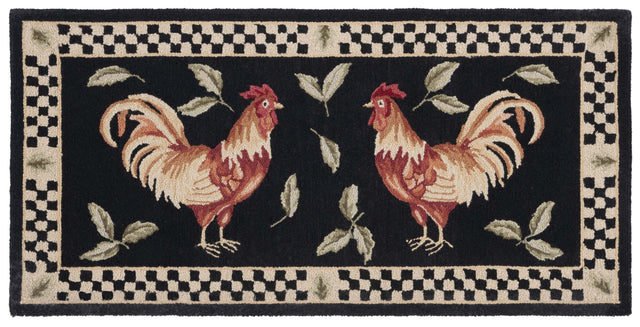 Safavieh Vintage Posters Vp320A Black/Ivory Rug.