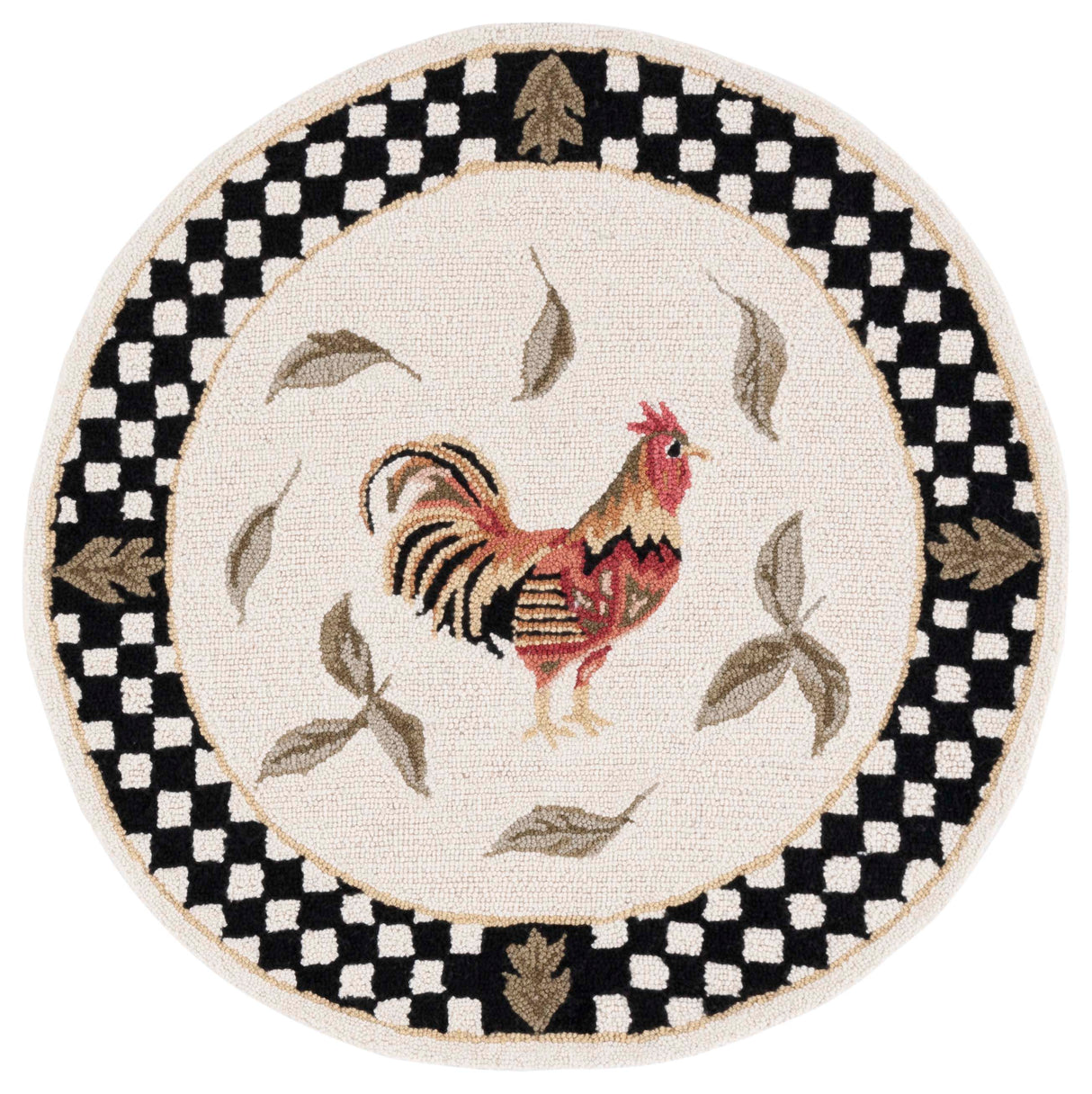 Safavieh Vintage Posters Vp320B Ivory/Black Rug.