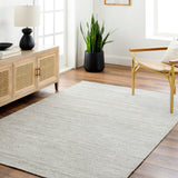 Surya Verna Vra-2300 Cream, Light Gray, Medium Gray, Taupe Rug.