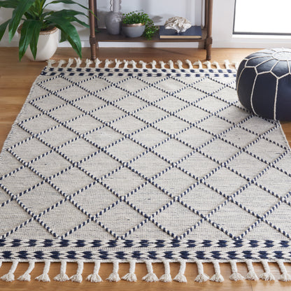 Safavieh Vermont Vrm161N Ivory/Navy Area Rug