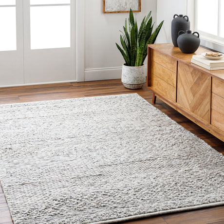 Surya Vesta Vst-2300 Pale Slate, Light Grey, Sterling Grey, Light Silver, Metallic - Silver, Pewter Rug.