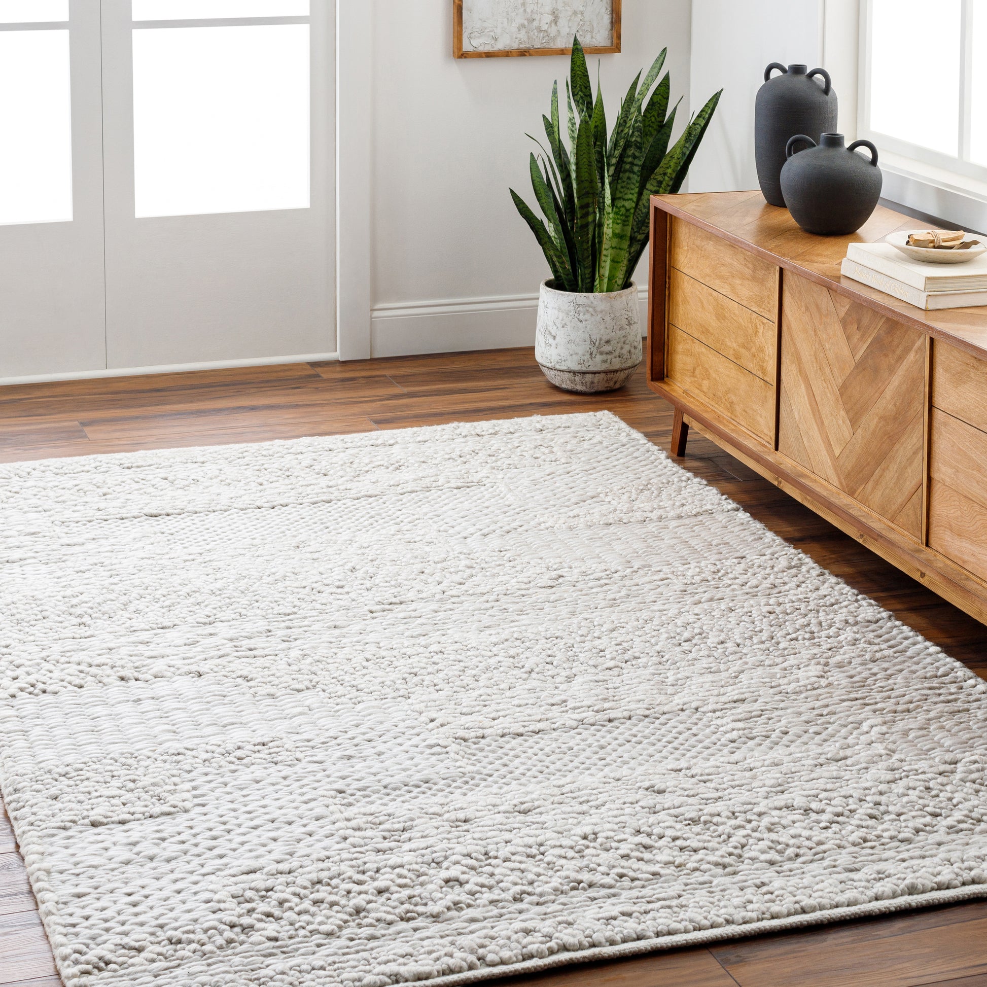 Surya Vesta Vst-2301 Light Grey, Sterling Grey, Light Silver Area Rug