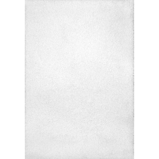 Nuloom Haisley Casual Shag Ozus01A White Area Rug