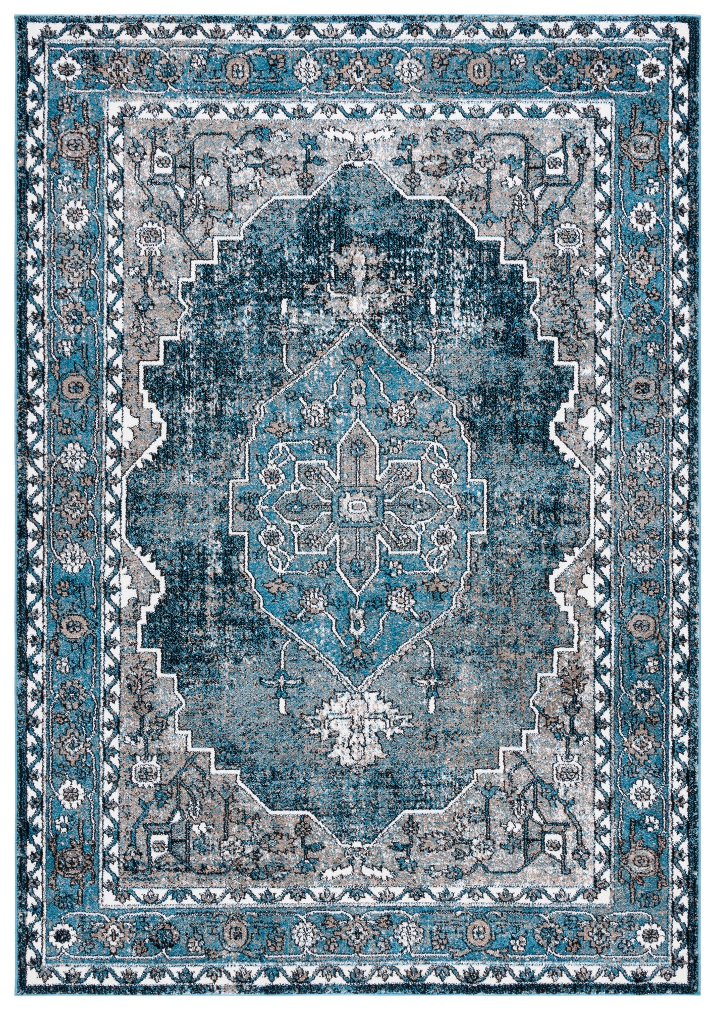 Safavieh Vintage Hamadan Vth210J Blue/Ivory Area Rug