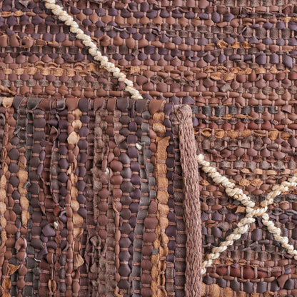Safavieh Vintage Leather Vtl801T Brown/Natural Area Rug