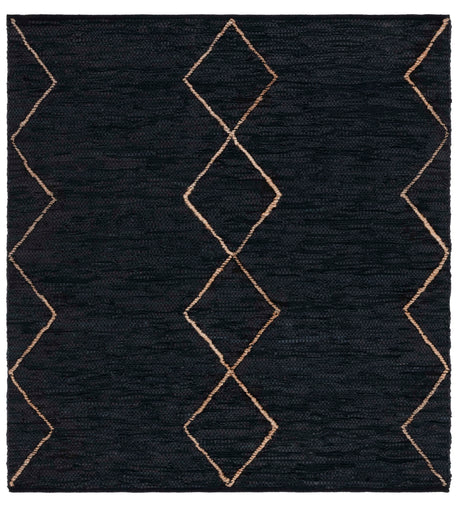 Safavieh Vintage Leather Vtl801Z Black/Natural Rug.