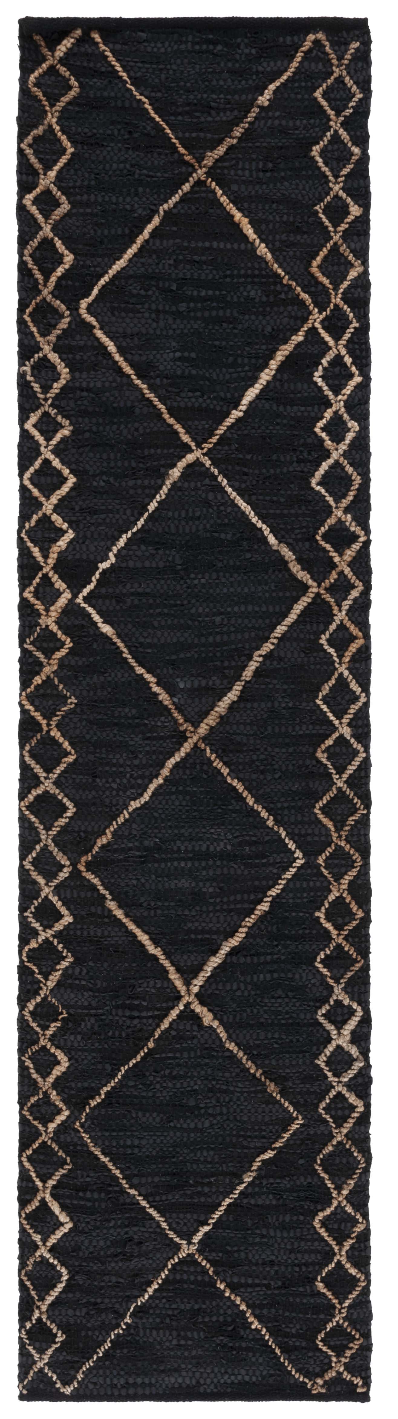 Safavieh Vintage Leather Vtl802Z Black/Natural Area Rug