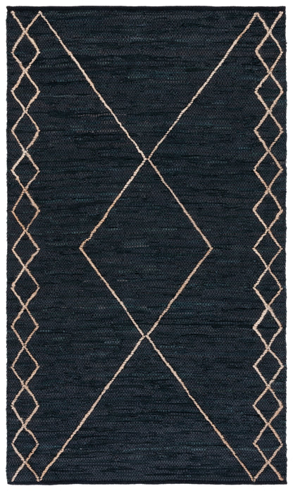 Safavieh Vintage Leather Vtl802Z Black/Natural Area Rug