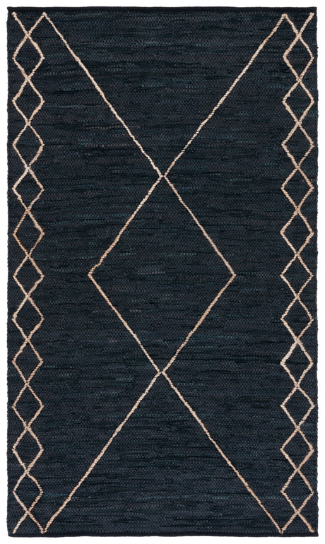 Safavieh Vintage Leather Vtl802Z Black/Natural Rug.