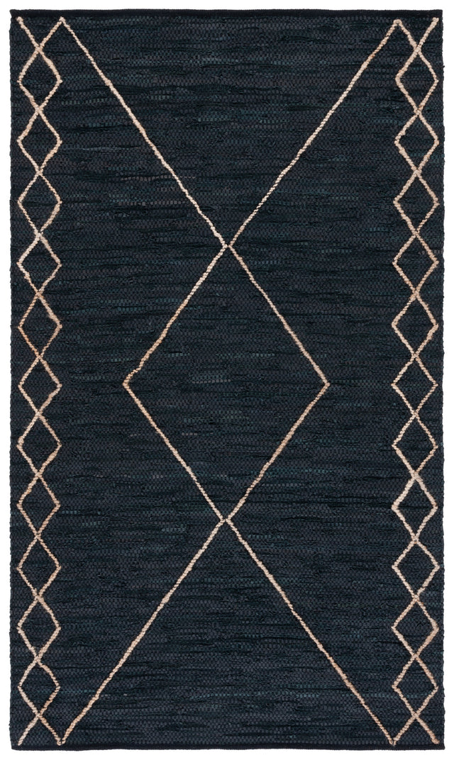 Safavieh Vintage Leather Vtl802Z Black/Natural Rug.