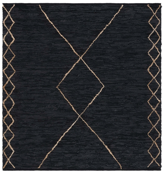 Safavieh Vintage Leather Vtl802Z Black/Natural Rug.