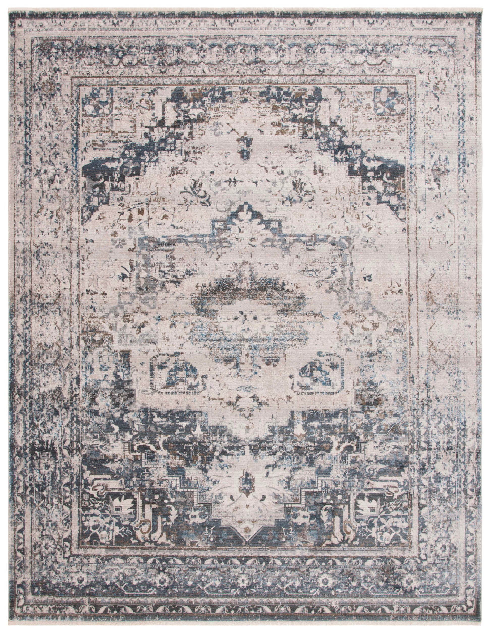 Safavieh Vintage Persian Vtp438M Ivory/Blue Area Rug