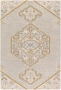 Surya Vivianne Vve-2300 Medium Gray, Mustard, Ivory, Cream Rug.