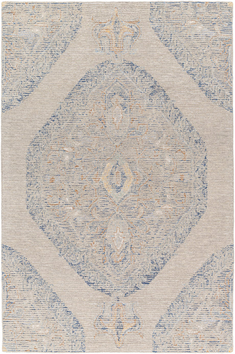 Surya Vivianne Vve-2301 Taupe, Tan, Medium Gray Rug.