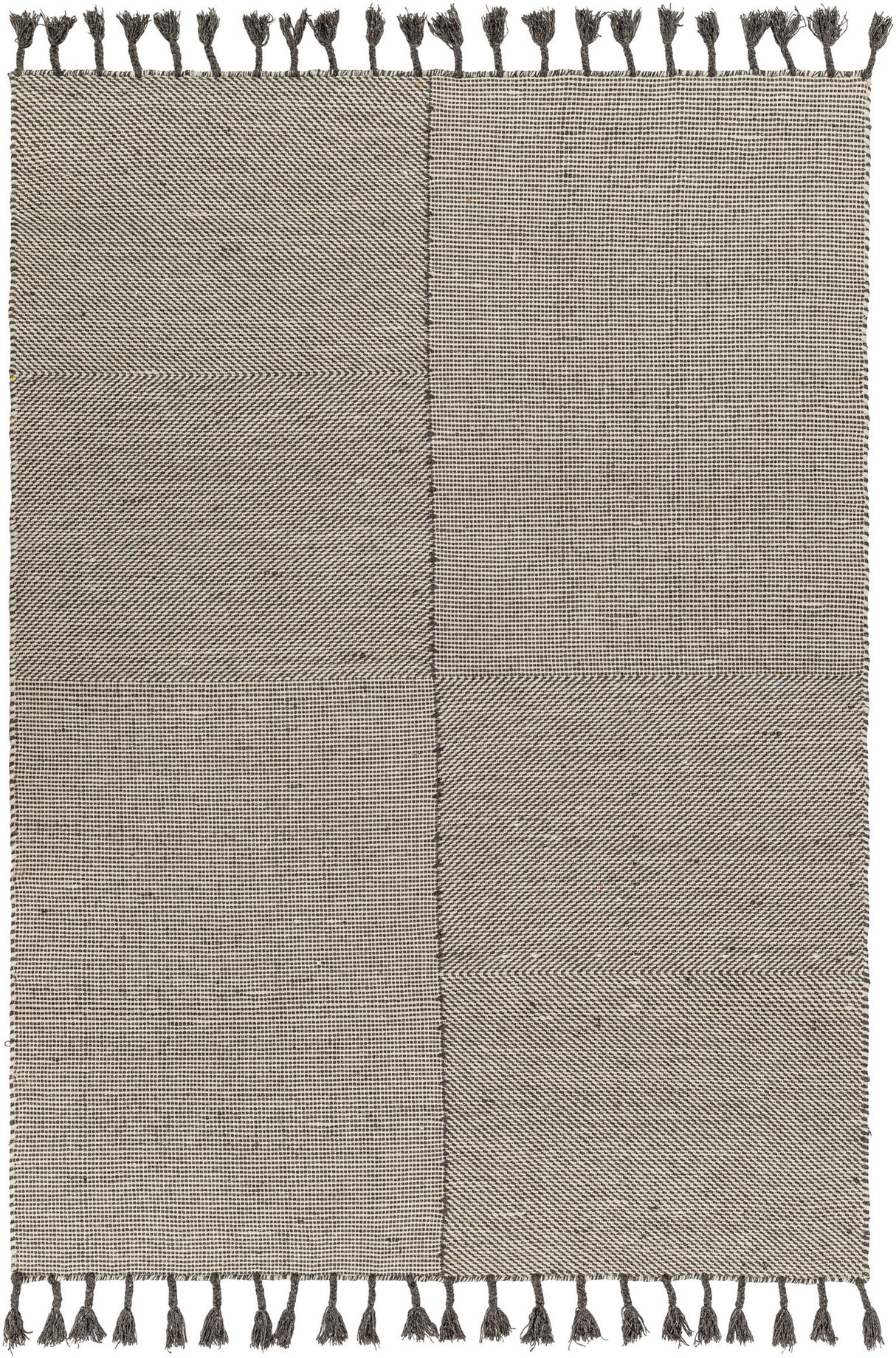Surya Vivian Vvi-2302 Off-White, Charcoal Rug.
