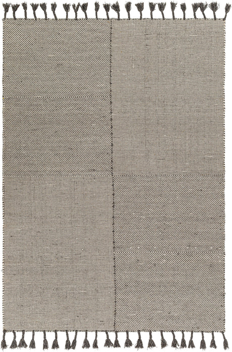 Surya Vivian Vvi-2302 Off-White, Charcoal Rug.