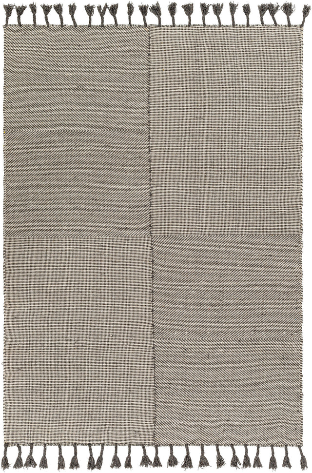 Surya Vivian Vvi-2302 Off-White, Charcoal Rug.