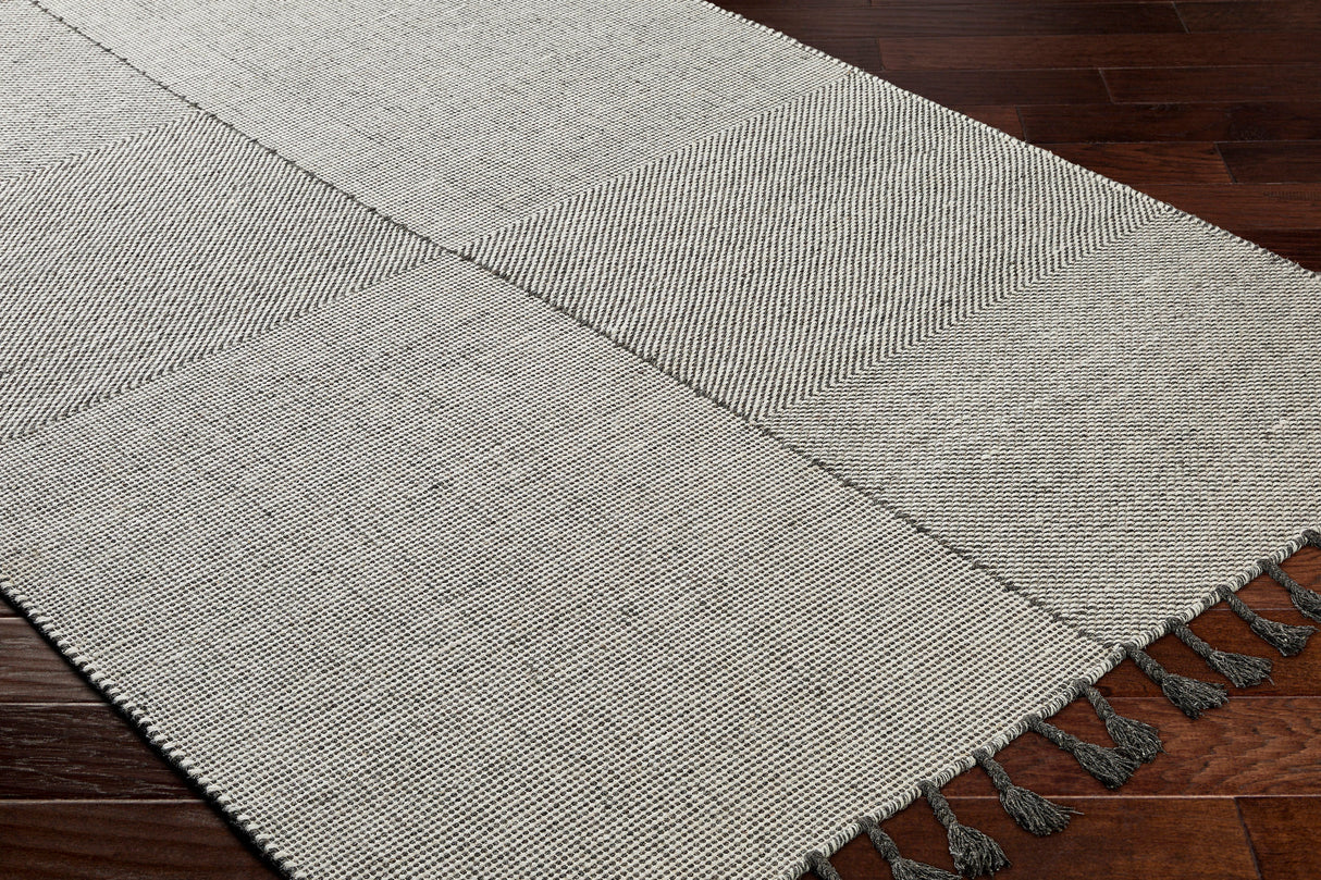 Surya Vivian Vvi-2302 Off-White, Charcoal Rug.