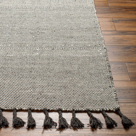 Surya Vivian Vvi-2302 Off-White, Charcoal Rug.