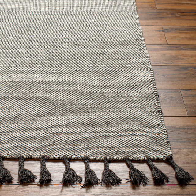 Surya Vivian Vvi-2302 Off-White, Charcoal Rug.