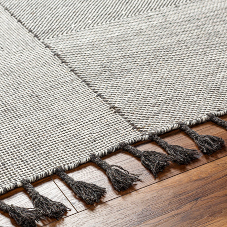 Surya Vivian Vvi-2302 Off-White, Charcoal Rug.