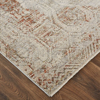 Feizy Kaia Kai39Gkf Tan/Ivory/Orange Area Rug