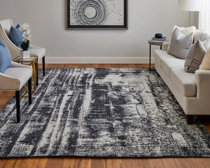 Feizy Coda Cod8929F Black/White Area Rug