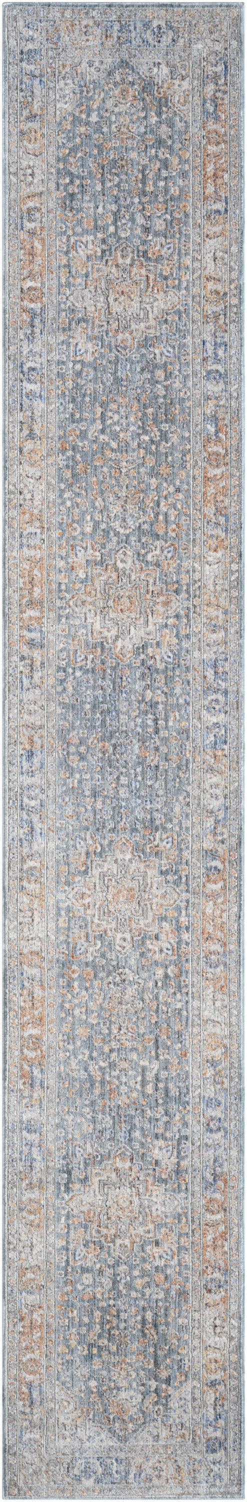 Nourison Elegant Heirlooms Elh01 Ivory Blue Area Rug