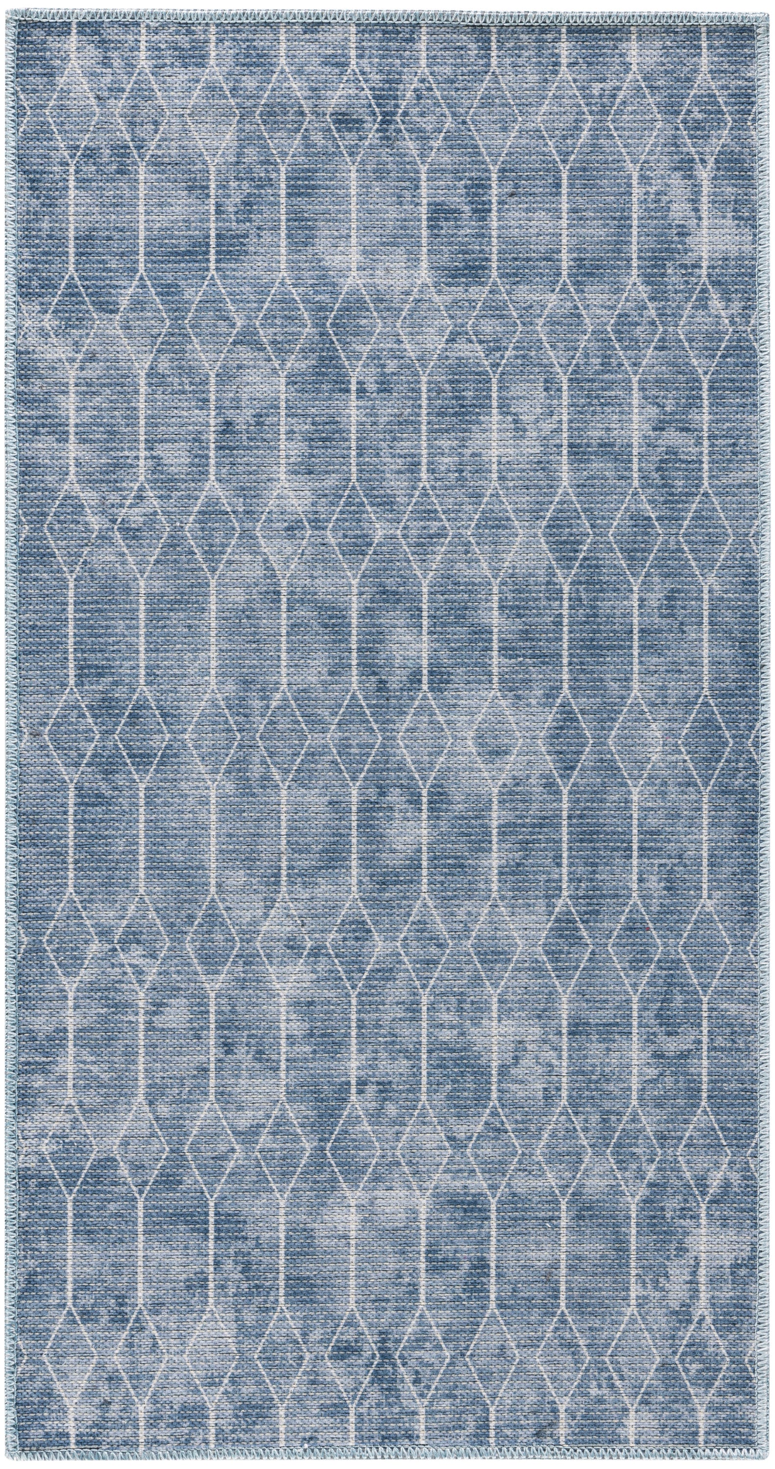 Nourison Machine Washable Series 1 X Nicole Curtis Sr107 Blue Area Rug