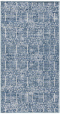 Nourison Machine Washable Series 1 X Nicole Curtis Sr107 Blue Area Rug