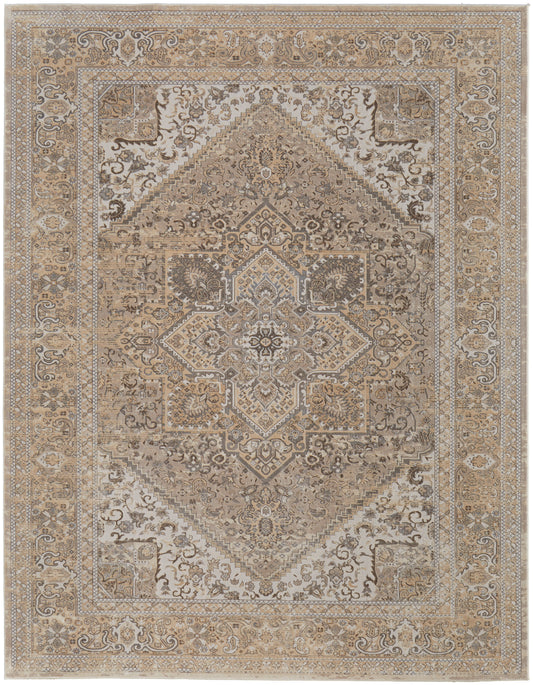 Feizy Celene Cel39Kxf Brown/Ivory/Tan Area Rug