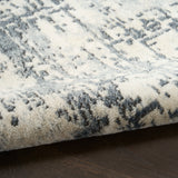 Nourison Quarry QUA17 Machine Made Ivory, Grey Rug