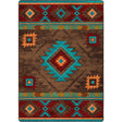 American Dakota Whisky River Turquoise Rug