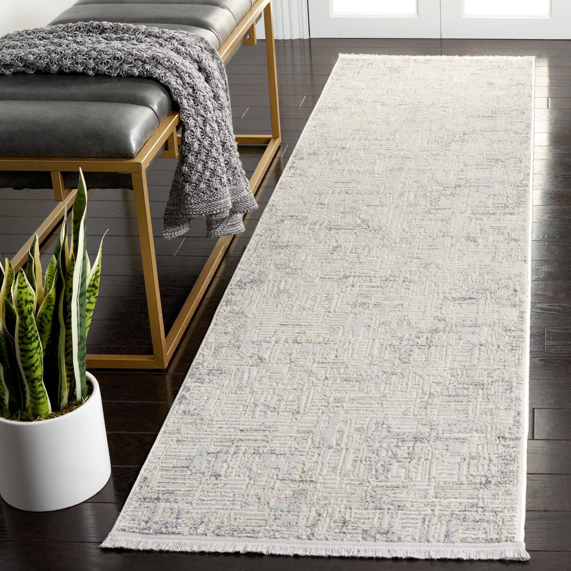 Safavieh Whisper Whs582F Light Grey/Beige Area Rug