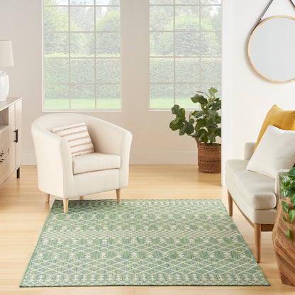 Nourison Positano Pos02 Blue Green Area Rug