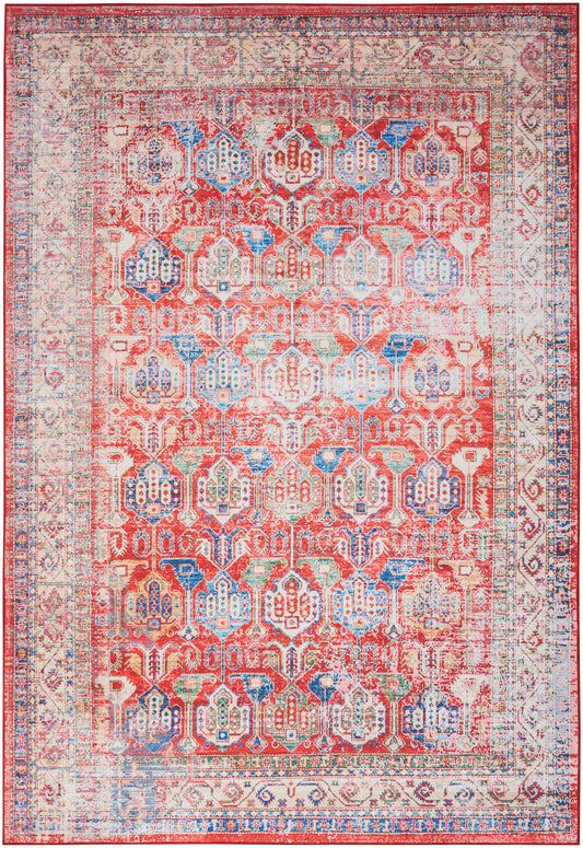 Nourison Fulton Ful09 Red Area Rug