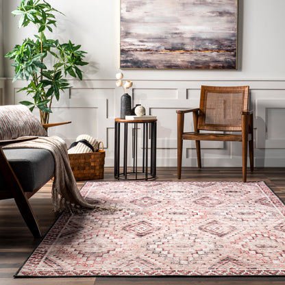 Nuloom Sharni Diamond Trellis Rzgl03A Rust Area Rug