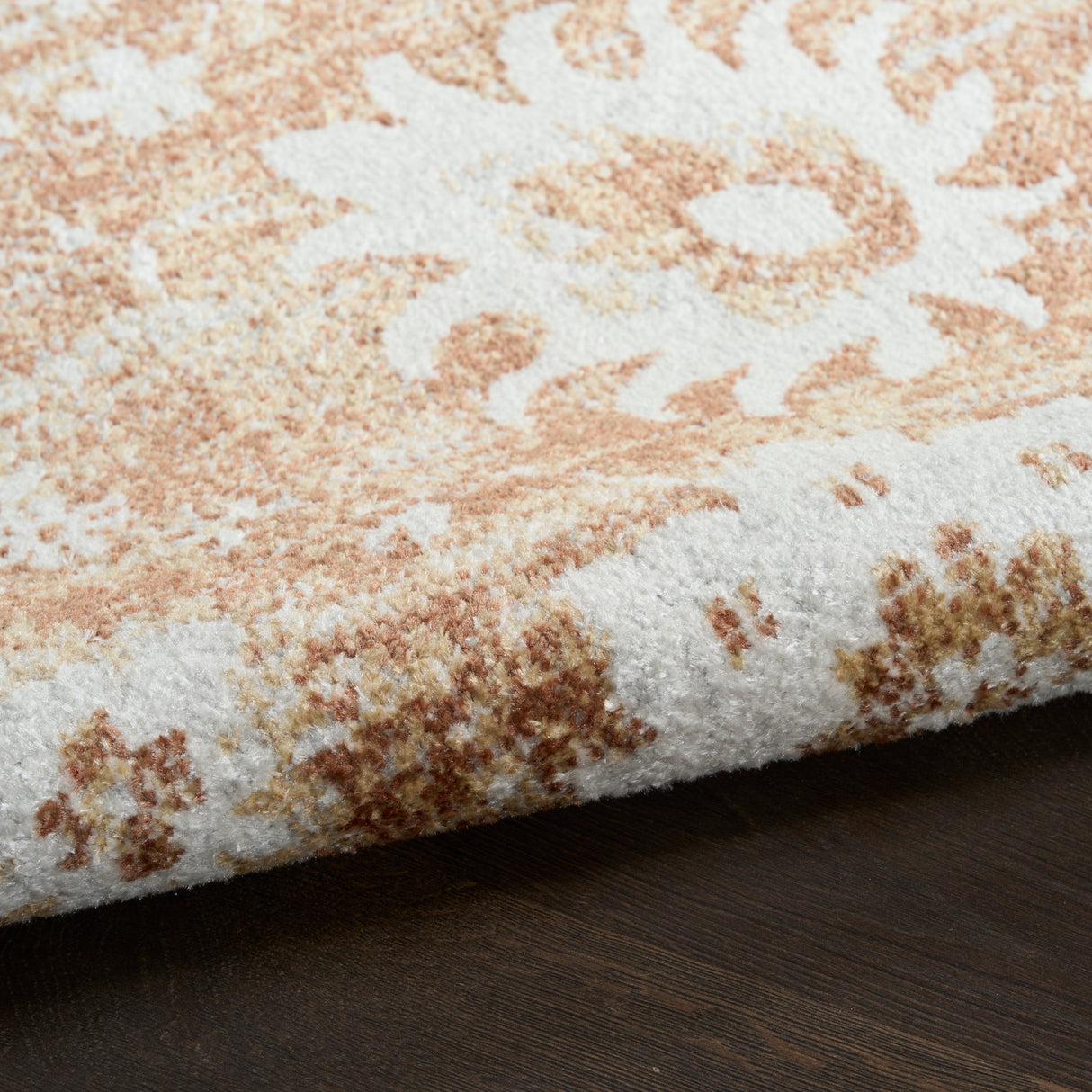 Nourison Astra Machine Washable ASW19 Machine Made Copper Rug
