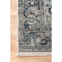 Nuloom Vintage Harriet Medallion Khtr15A Dark Blue Area Rug