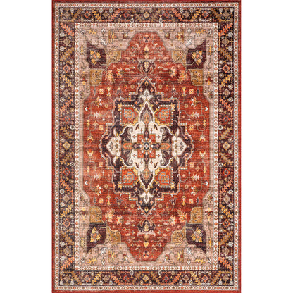 Nuloom Hera Medallion Hjth01A Red Area Rug