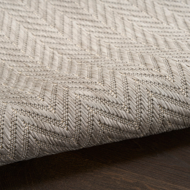 Nourison Horizon Indoor/Outdoor HOZ02 Grey Contemporary Area Rugs