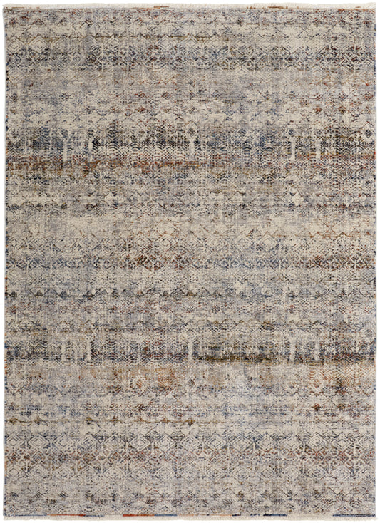 Feizy Kaia Kai39Glf Tan/Ivory/Blue Area Rug