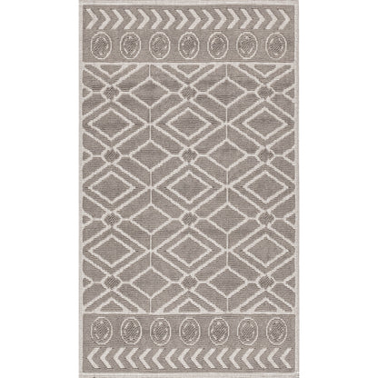 Nuloom Ethan Textured Trellis Psko05C Beige Area Rug