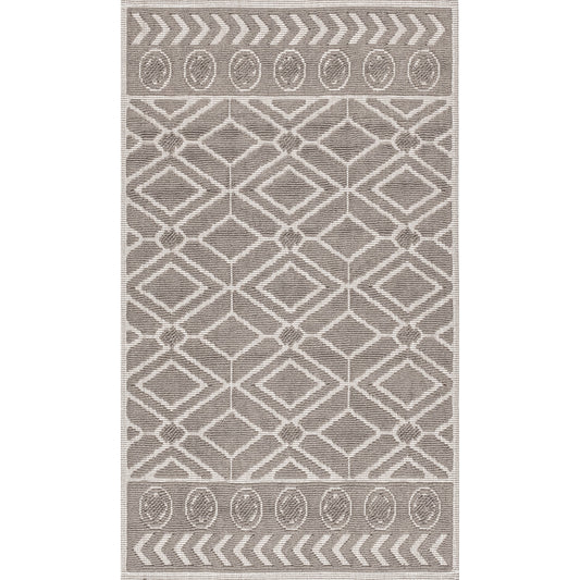 Nuloom Ethan Textured Trellis Psko05C Beige Area Rug