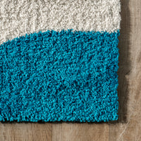 Nuloom Ellyn Abstract Shapes Ozez08A Blue Area Rug