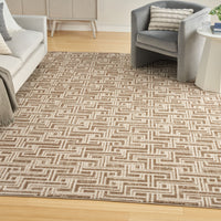 Nourison Serenity Home Srh04 Mocha Ivory Area Rug